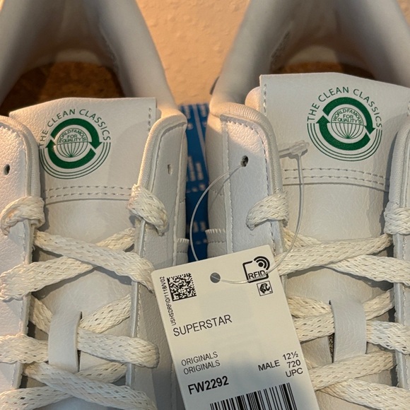 Adidas Superstar White Vegan Sneakers - Picture 8 of 9